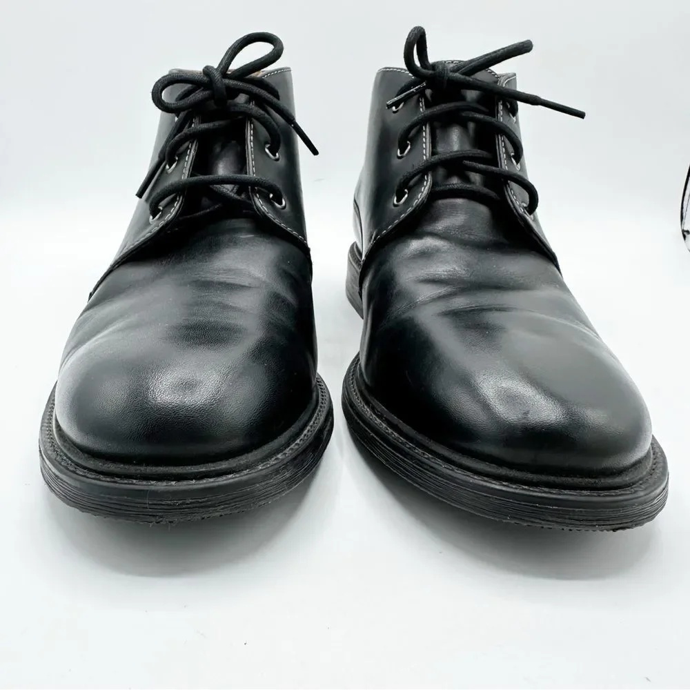 BOSTONIAN Leather Brently Style Chukka Low Boot Shoe BLACK‎ Mens Size 11.5